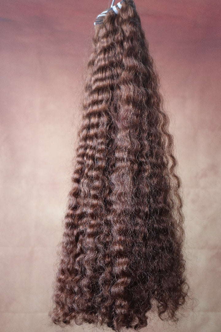 Gaby Curly Hair Bundle Chestnut Brown